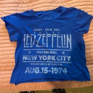 Led Zeppelin Crop Top from Urban Outfitters
